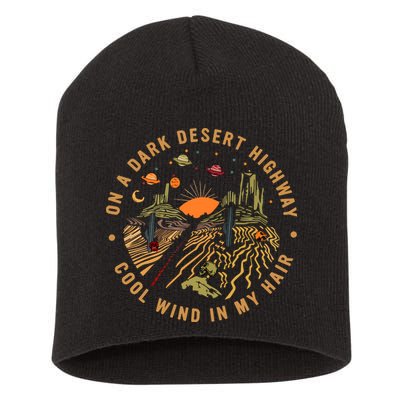 On A Dark Desert Highway Adventure Short Acrylic Beanie