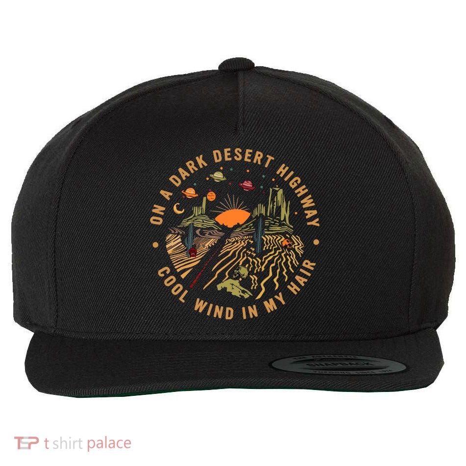 On A Dark Desert Highway Adventure Wool Snapback Cap