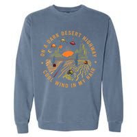 On A Dark Desert Highway Adventure Garment-Dyed Sweatshirt