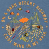 On A Dark Desert Highway Adventure Garment-Dyed Sweatshirt