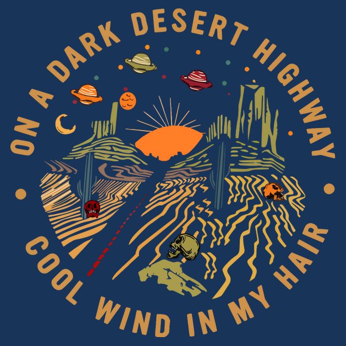 On A Dark Desert Highway Adventure Infant Baby Jersey Bodysuit