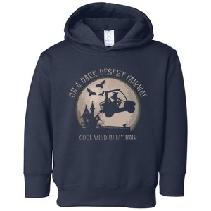 On A Dark Desert Fairway Cool Wind In My Hair Golf Witch Long Sleeve Toddler Hoodie