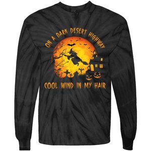 On A Dark Desert Highway-Cool Wind In My Hair Witch Tie-Dye Long Sleeve Shirt