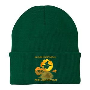 On A Dark Desert Highway Cool Wind In My Hair Witch Halloween Knit Cap Winter Beanie