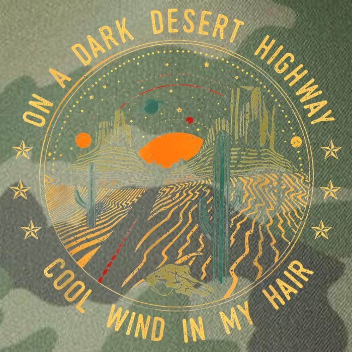 On A Dark Desert Highway Cool Wind In Retro Legacy Tie Dye Trucker Hat