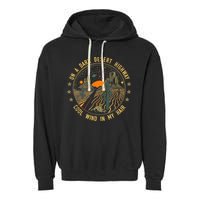 On A Dark Desert Highway Cool Wind In Retro Garment-Dyed Fleece Hoodie
