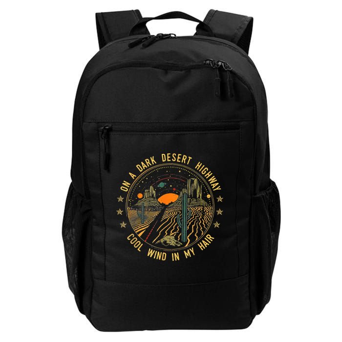 On A Dark Desert Highway Cool Wind In Retro Backpack