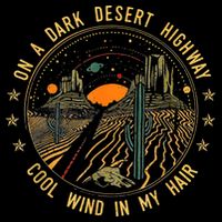 On A Dark Desert Highway Cool Wind In Retro Ladies Essential Flowy Tank