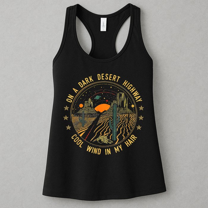 On A Dark Desert Highway Cool Wind In Retro Womens Tank Top