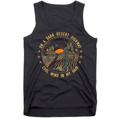 On A Dark Desert Highway Cool Wind In Retro Tank Top