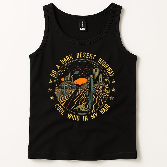 On A Dark Desert Highway Cool Wind In Retro Tank Top