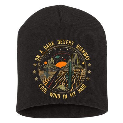 On A Dark Desert Highway Cool Wind In Retro Short Acrylic Beanie