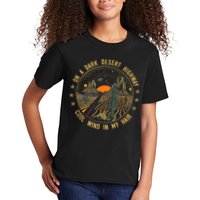 On A Dark Desert Highway Cool Wind In Retro Kids T-Shirt