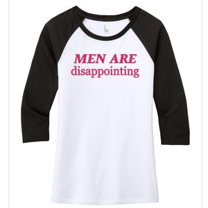 Ohkay Are Disappointing Women's Tri-Blend 3/4-Sleeve Raglan Shirt