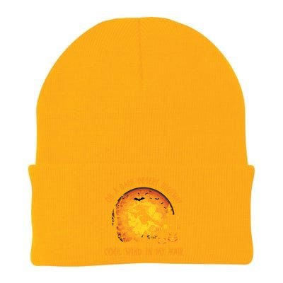 On A Dark Desert Highway Cool Wind In My Hair Funny Halloween Knit Cap Winter Beanie