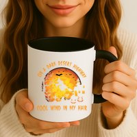 On A Dark Desert Highway Cool Wind In My Hair Funny Halloween Mug