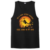 On A Dark Desert Highway Cool Wind In My Hair Funny Halloween PosiCharge Competitor Tank