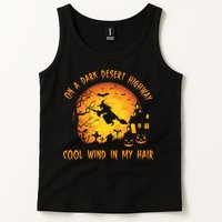 On A Dark Desert Highway Cool Wind In My Hair Funny Halloween Tank Top