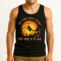 On A Dark Desert Highway Cool Wind In My Hair Funny Halloween Tank Top