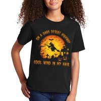 On A Dark Desert Highway Cool Wind In My Hair Funny Halloween Kids T-Shirt