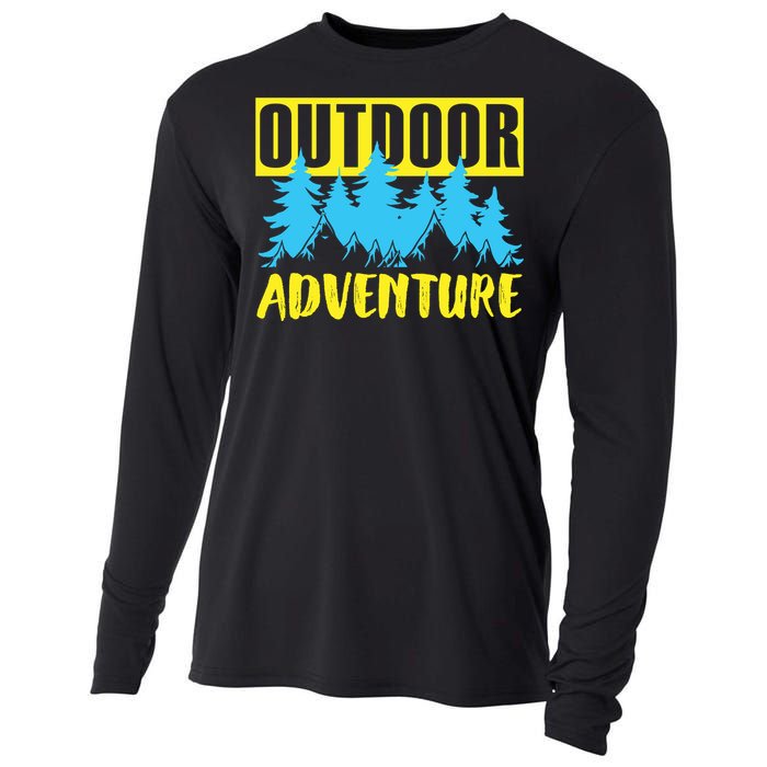 Outdoor Adventure Enthusiast Graphic Cooling Performance Long Sleeve Crew