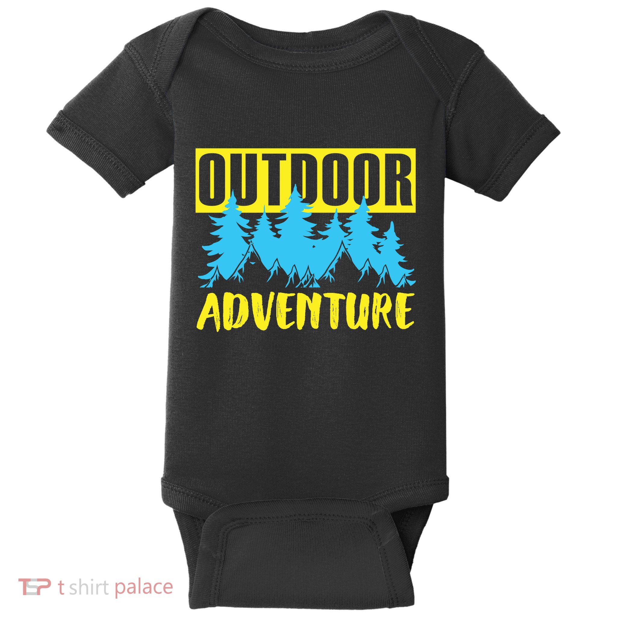 Outdoor Adventure Enthusiast Graphic Baby Bodysuit