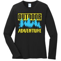 Outdoor Adventure Enthusiast Graphic Ladies Long Sleeve Shirt