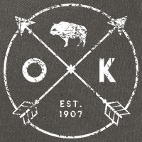 Oklahoma Adventure Est 1907 Buffalo Arrows State Gift Cotton Canvas Backpack