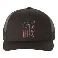 Old American Flag Patriotic 1776 We The People Usa Yupoong Adult 5-Panel Trucker Hat