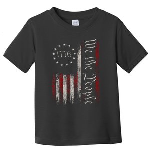 Old American Flag Patriotic 1776 We The People Usa Toddler T-Shirt