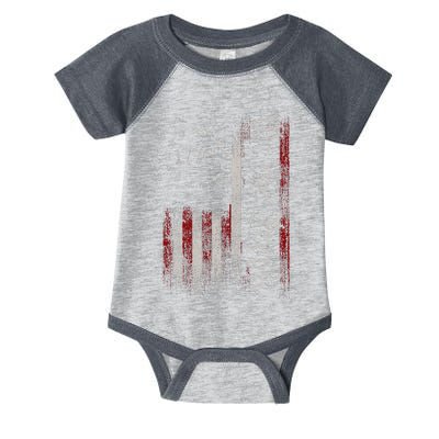 Old American Flag Patriotic 1776 We The People Usa Infant Baby Jersey Bodysuit