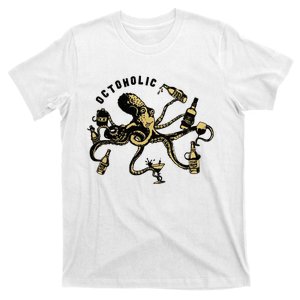 Octoholic Alcoholic Funny Beer And Octopus T-Shirt