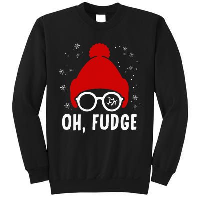 Oh a Fudge Funny Christmas Saying Vintage Xmas Santa Hat Sweatshirt