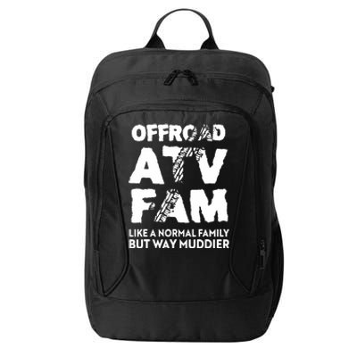 OffRoad ATV Fam Funny Quad 4Wheeling Family City Backpack