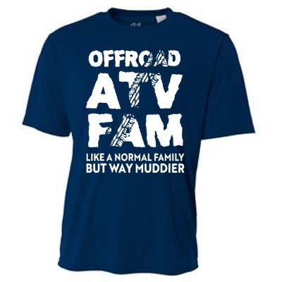 OffRoad ATV Fam Funny Quad 4Wheeling Family Cooling Performance Crew T-Shirt