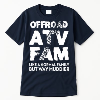 OffRoad ATV Fam Funny Quad 4Wheeling Family Tall T-Shirt