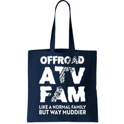 OffRoad ATV Fam Funny Quad 4Wheeling Family Tote Bag