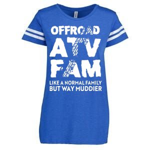 OffRoad ATV Fam Funny Quad 4Wheeling Family Enza Ladies Jersey Football T-Shirt