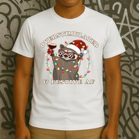 Overstimulated And Festive Af Raccoon Christmas Sweatshirt T-Shirt