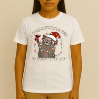 Overstimulated And Festive Af Raccoon Christmas Sweatshirt T-Shirt
