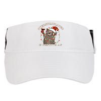 Overstimulated And Festive Af Raccoon Christmas Sweatshirt Adult Drive Performance Visor