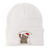 Overstimulated And Festive Af Raccoon Christmas Sweatshirt Beanie
