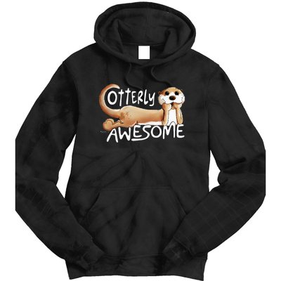 Otterly Awesome For Sea Otter Lover Tie Dye Hoodie