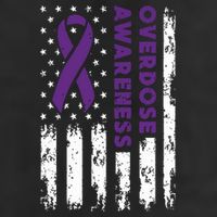 Overdose Awareness Flag Purple Ribbon Addiction Recovery Adult Drive Performance Visor