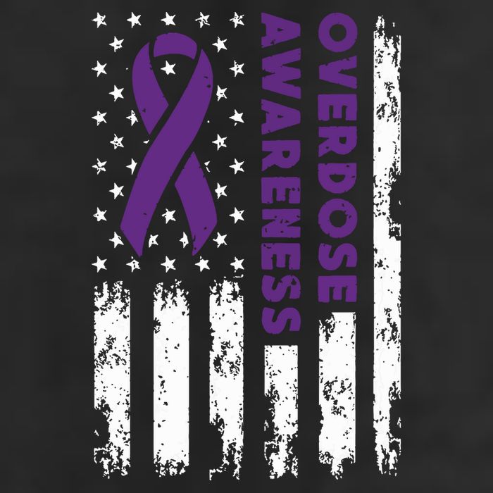 Overdose Awareness Flag Purple Ribbon Addiction Recovery Adult Drive Performance Visor