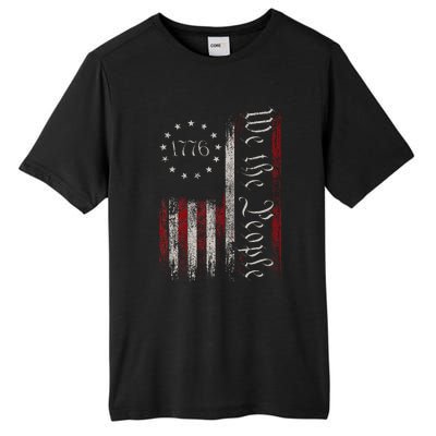 Old American Flag Patriotic 1776 We The People Usa Tall Fusion ChromaSoft Performance T-Shirt