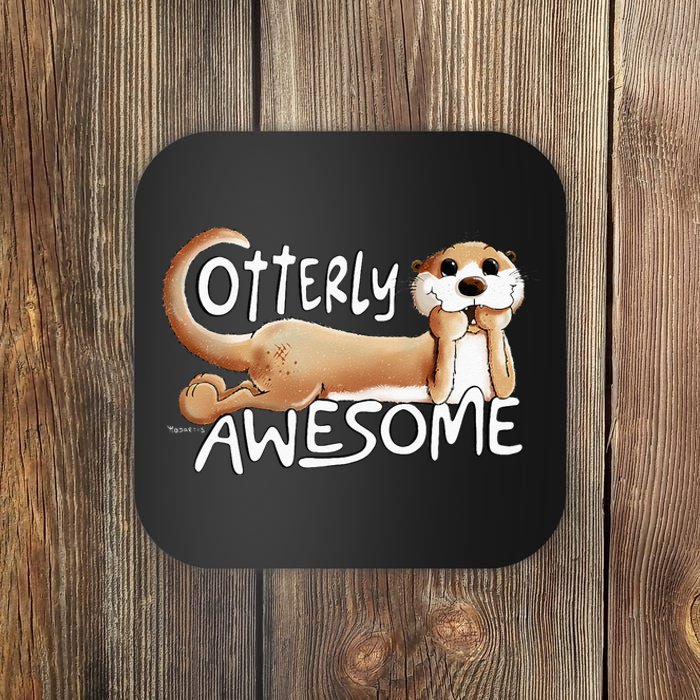 Otterly Awesome For Sea Otter Lover Coaster