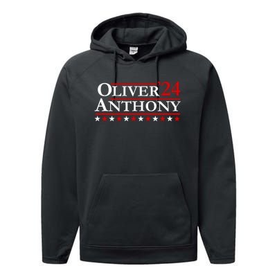 Oliver Anthony For President 2024 Performance Fleece Hoodie