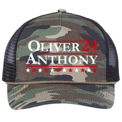 Oliver Anthony For President 2024 Retro Rope Trucker Hat Cap