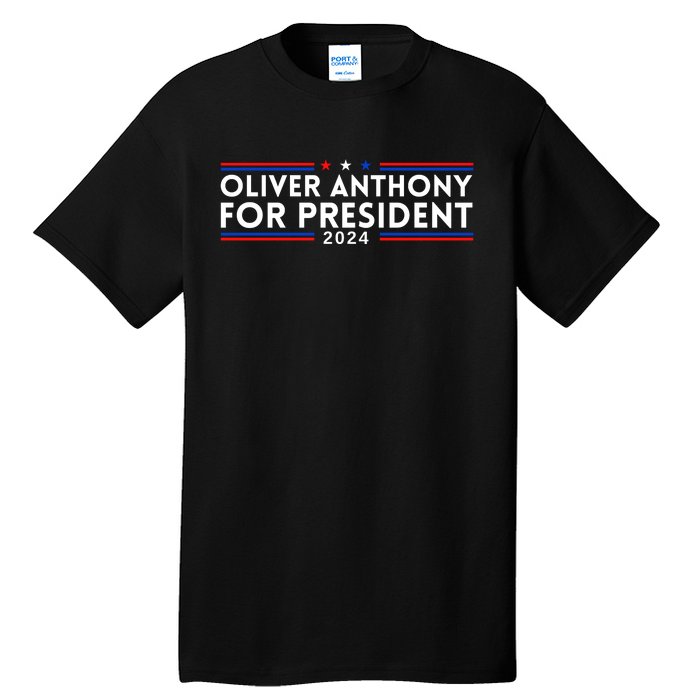 Oliver Anthony For President 2024 Tall T-Shirt